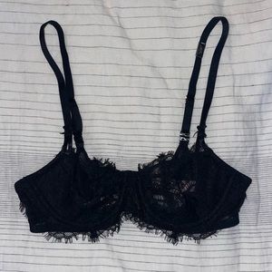Black unlined Victoria’s Secret bra